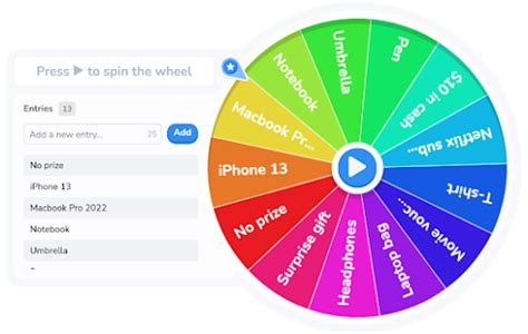 online prize wheel spinner free.